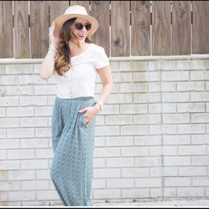 Anthropologie wide leg pants
