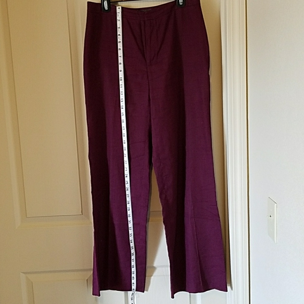 Banana Republic maroon linen stretch Pocket Sz 10