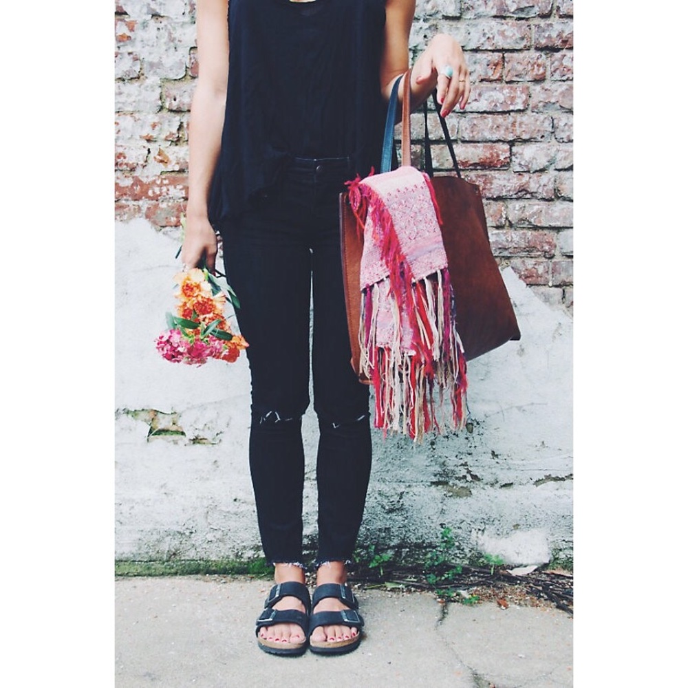 💐🌸🌷SOLD - FP Destroyed Skinny Ankle Black Jeans - Picture 3 of 6