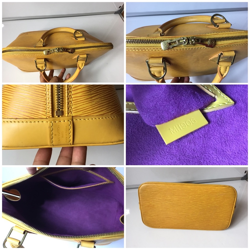 SOLD-100% Authen Louis Vuitton Epi Alma Yellow - Picture 2 of 4