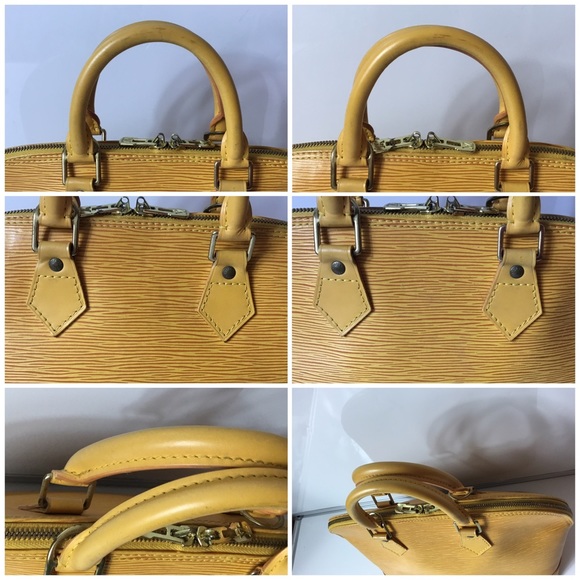SOLD-100% Authen Louis Vuitton Epi Alma Yellow - Picture 4 of 4