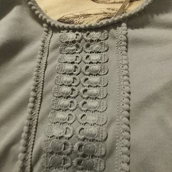 H&M Blue Long Sleeve Top Size Large - Picture 2 of 3