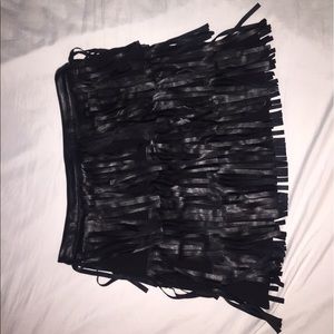 Super cute mini fringe skirt