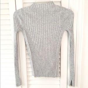 Grey Top Shop rubbed sweater