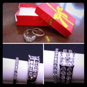 Sterling silver & CZ Diamond ring