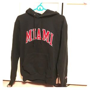 Miami university hoodie- black