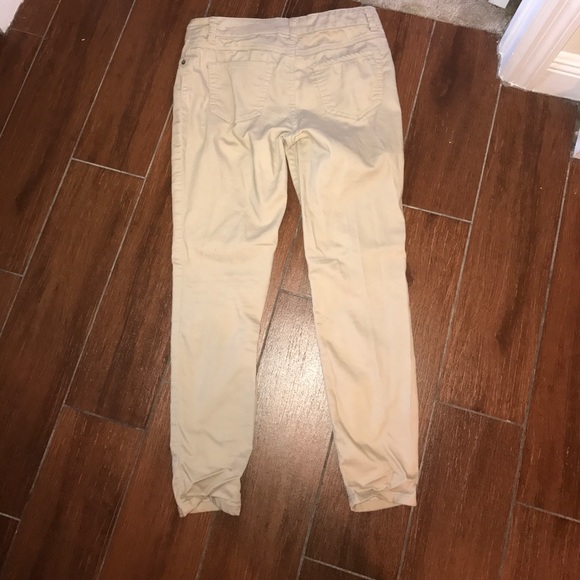 Khaki Skinny Ankle Length Pants - Picture 3 of 3