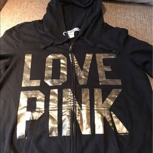 Victoria Secret- Love Pink- size M Black/Gold