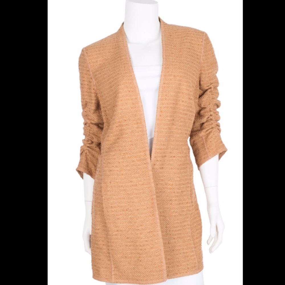 Akris Camel Tan Lightweight Woven Jacket