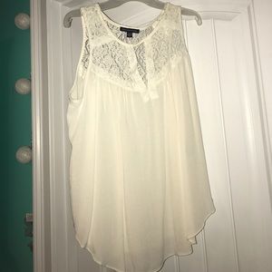 American Eagle, white dress tank top.