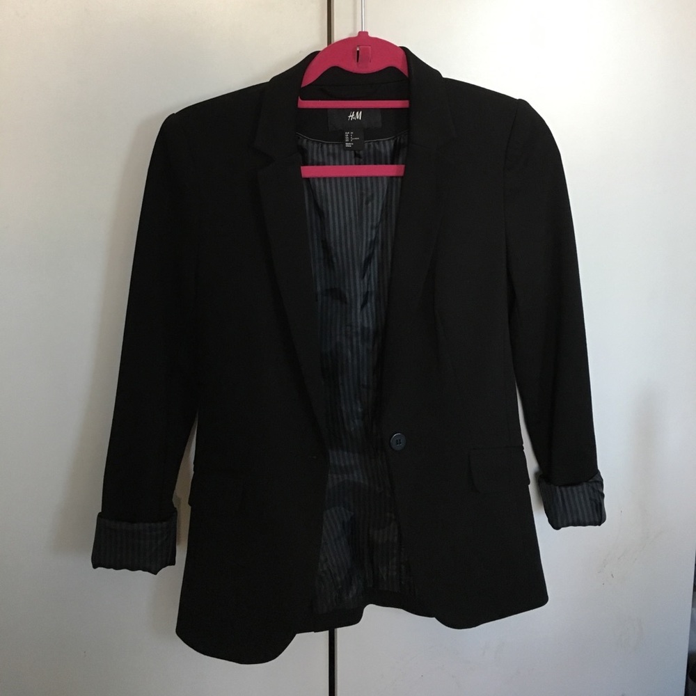 H&M black blazer