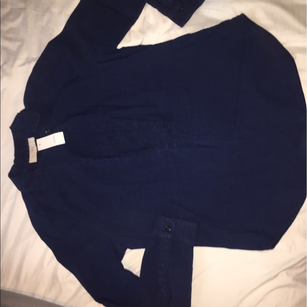 Denim Vneck Tunic