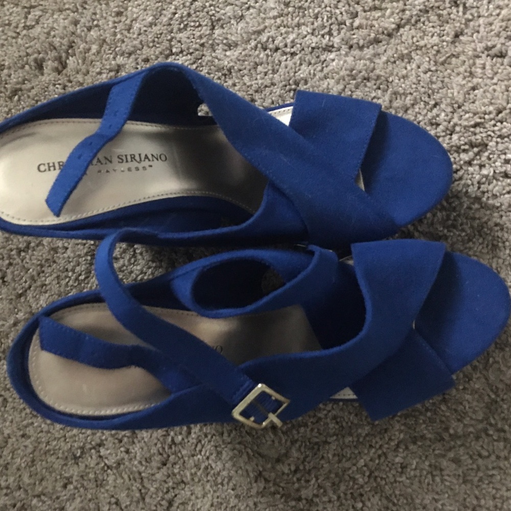 Navy Blue Wedges