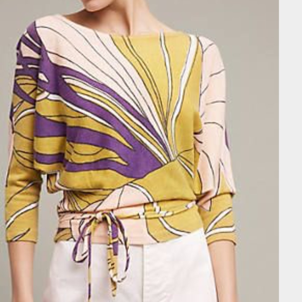 Anthro tramma wrap top worn once