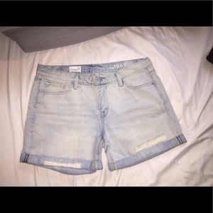 Boyfriend light denim jean Bermudas