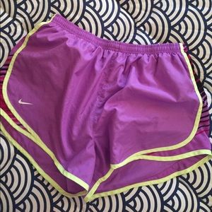 Purple Nike shorts