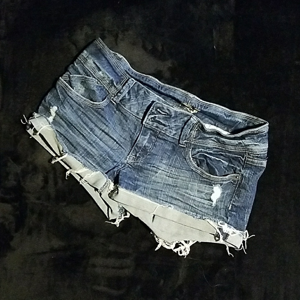 Blue jean shorts