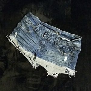 Blue jean shorts