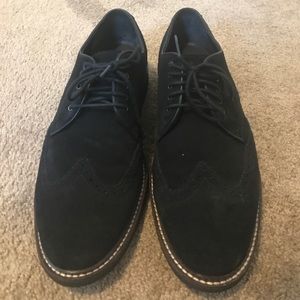 Black Suede Cole Haan Oxfords