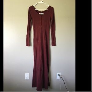 Free People Miles of Henley Maxi Dress