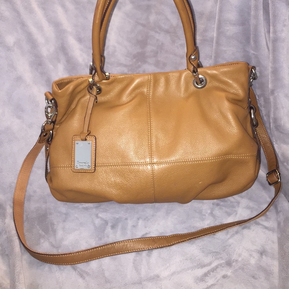 Tignanello brown soft leather satchel
