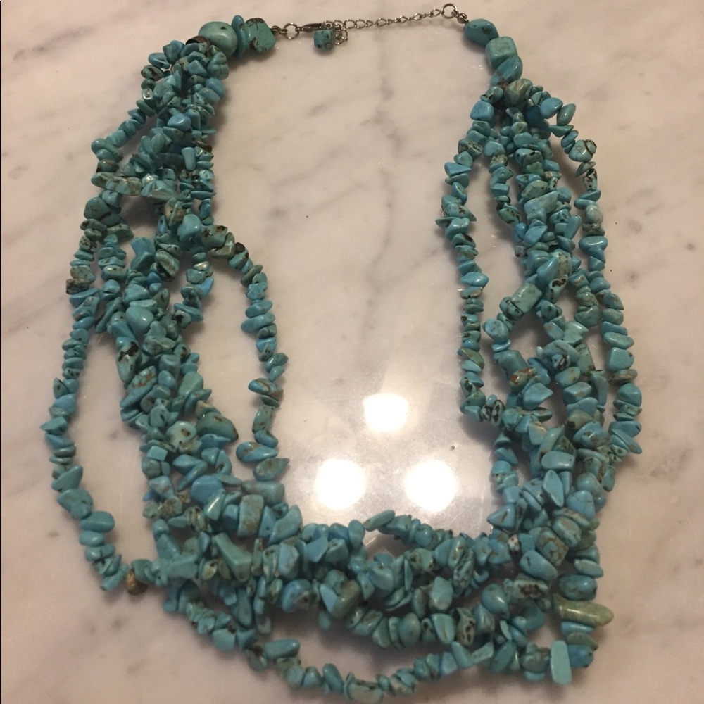 Turquoise beaded necklace