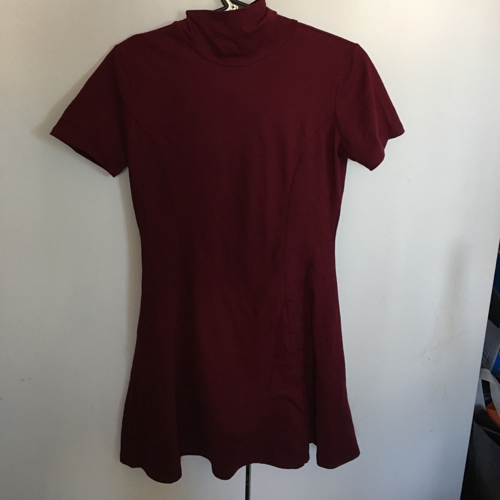 FOREVER21 burgundy turtleneck dress, NWT