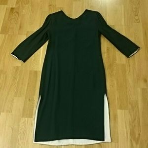 Marni dark green elegant midi dress