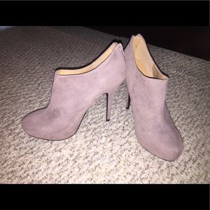 Heeled Suede Booties
