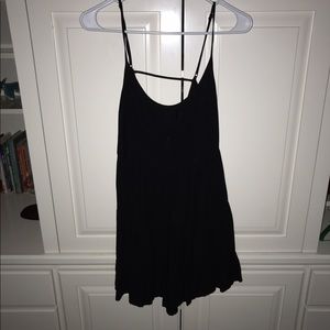 flowy casual black dress
