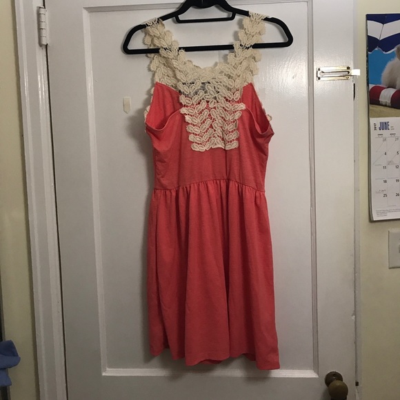Crochet-strap summer dress - Picture 2 of 2