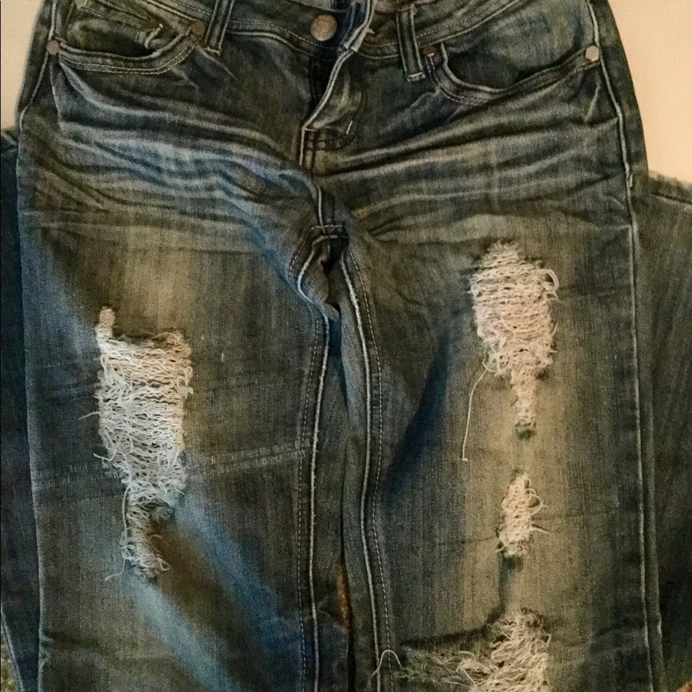 Destroyed almost famous jeans