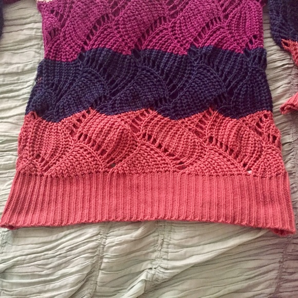 💖F21 Color Block Stripe Sweater - Picture 3 of 5