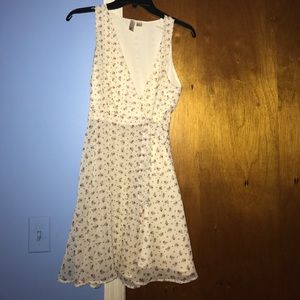 Floral print wrap dress