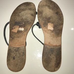 Galliano Shoes - Galliano Leather Flip Flops Galliano Shoes - Galliano Leather Flip Flops