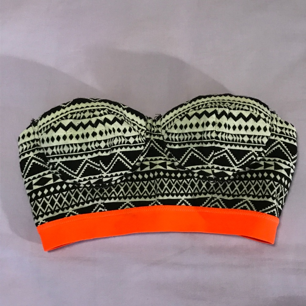 Forever 21 tribal print crop top