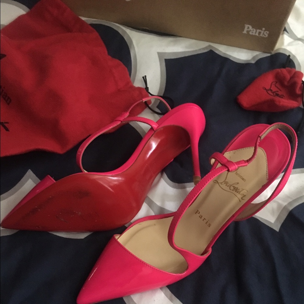 Hot pink Christian Louboutin Size 7 /37