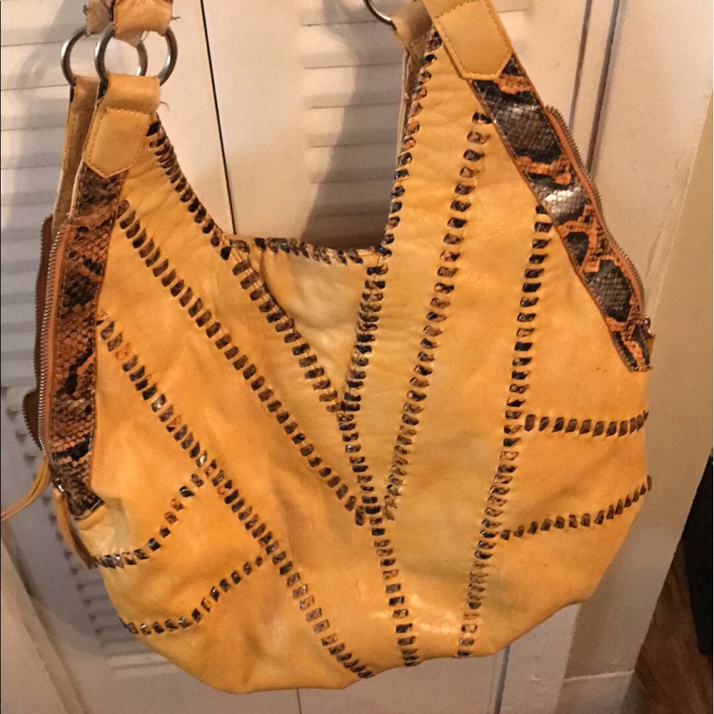 Charming Charlie's yellow purse
