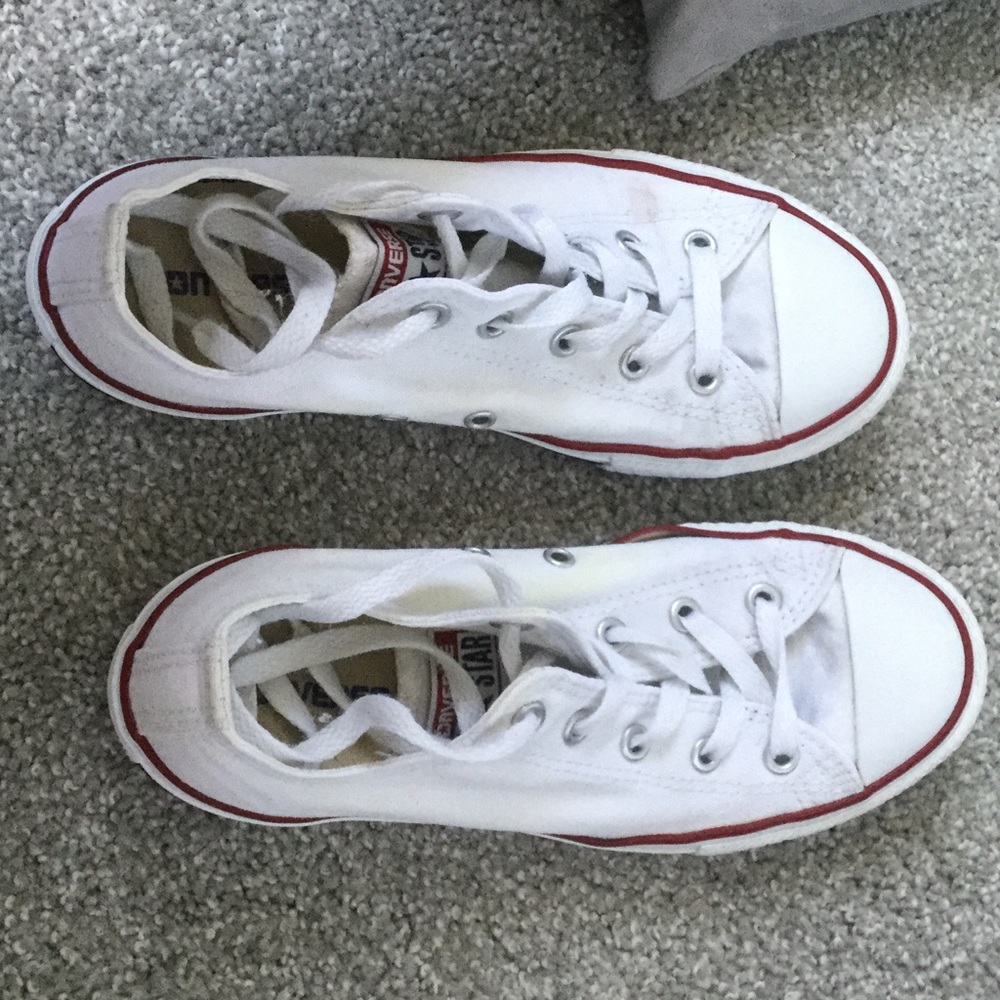 Youth white converse
