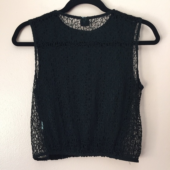 Zara Crushed Velvet Crop Top - Picture 3 of 3