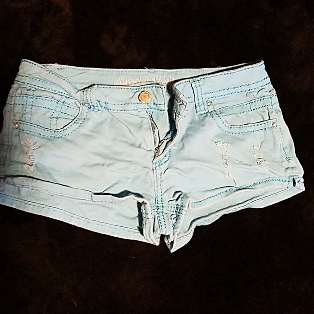 Blue jean shorts