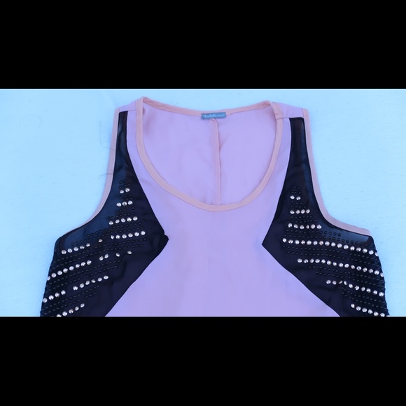 Pink and black blouse - Picture 2 of 2