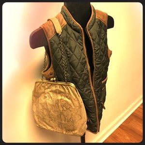 Snakeskin hobo bag