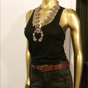 Sparkle and fade black tank