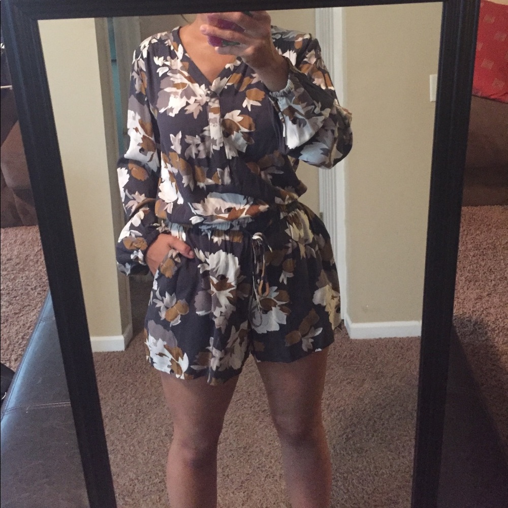 Floral pattern romper
