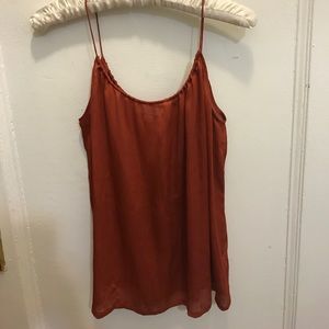 Tucker silk tank