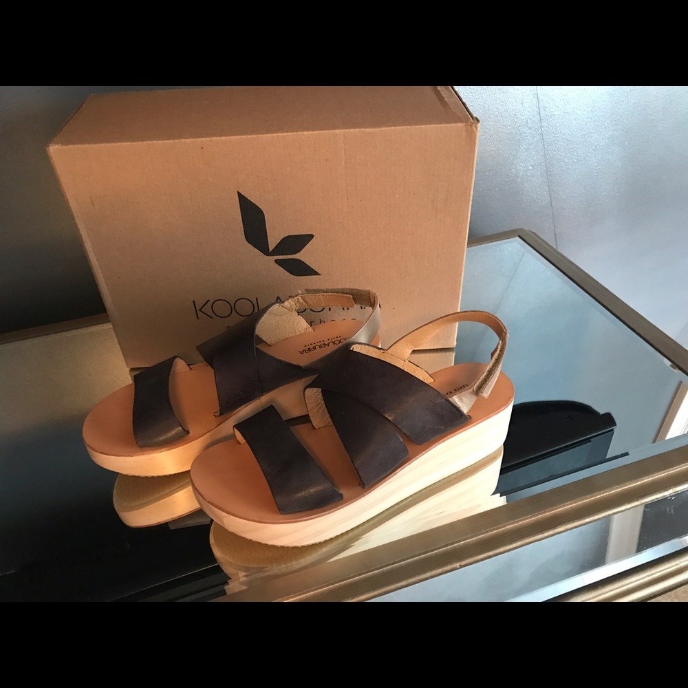 NWT KOOLABURRA Margaux Wedge Sandals 7 Chocolate🥰