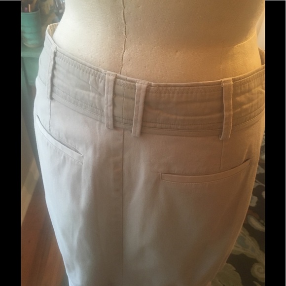 MNG Kaki Skirt Size 6 - Picture 3 of 4