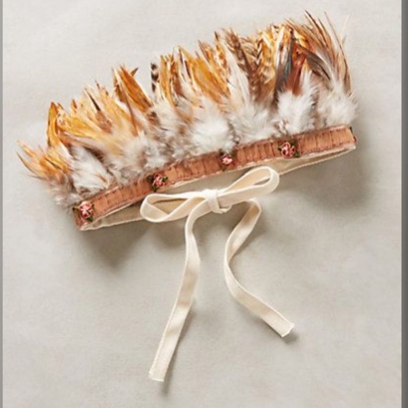 Anthropologie Oh Baby! Feather headband - Picture 2 of 4