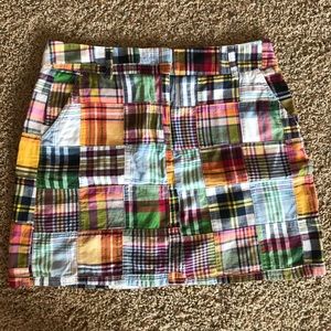 J. Crew Madras Mixed Plaids size 6 Mini Skirt